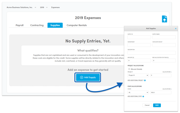 5.4 Add Supply Expenses-1